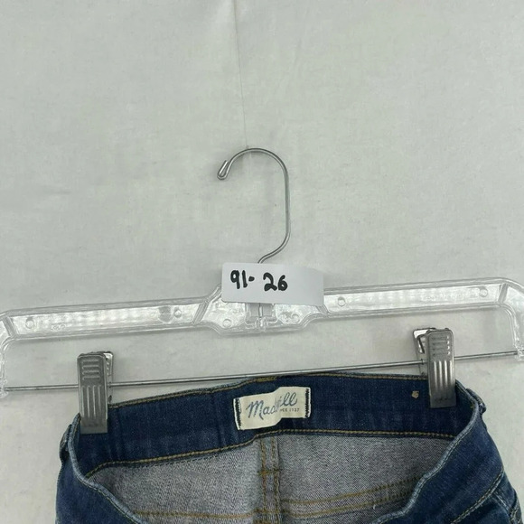 Madewell Jeans Women's Sz 24 Dark Wash Mid Rise Skinny Skinny Fitted Denim - Picture 12 of 12